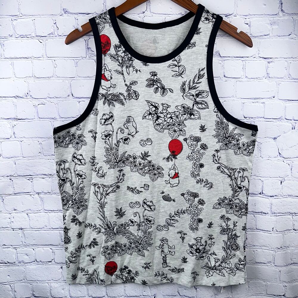 NWOT Disney Parks Adult Winnie the Pooh Hundred Acre Wood Tank Top Shirt Medium